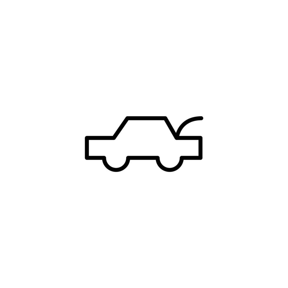 car trunk door open indicator icon design vector