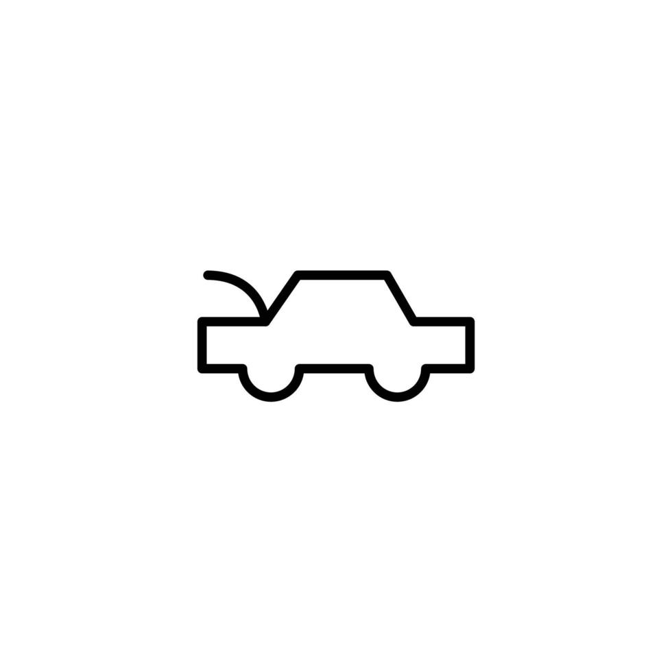 Open hood indicator icon design vector