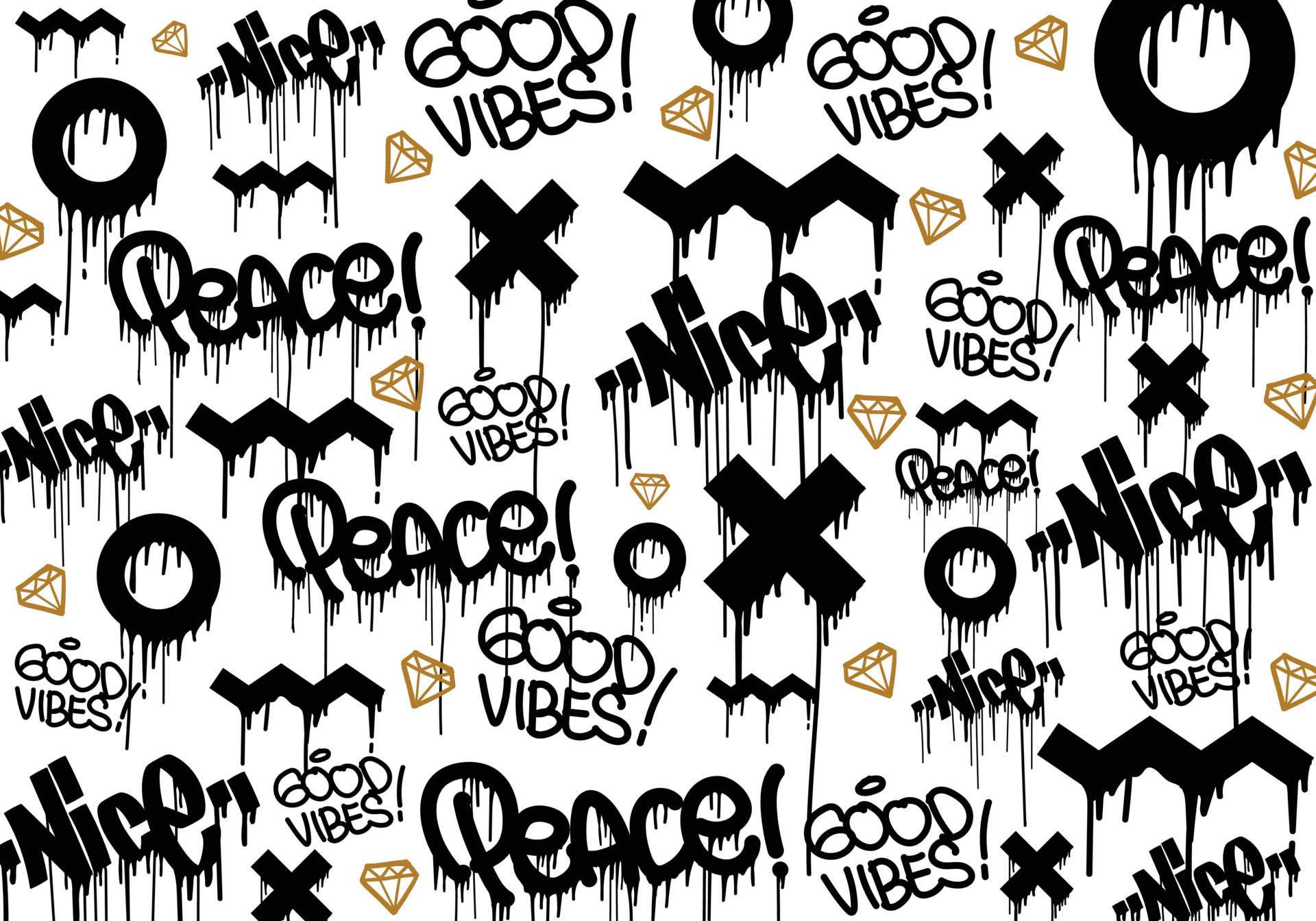 Seamless graffiti art illustration pattern. Graffiti background with