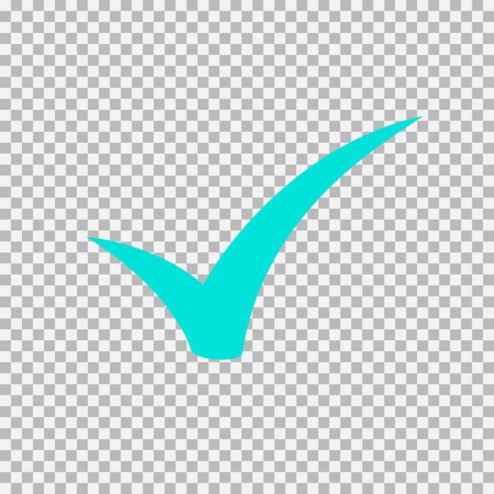Checkmark icon, vector