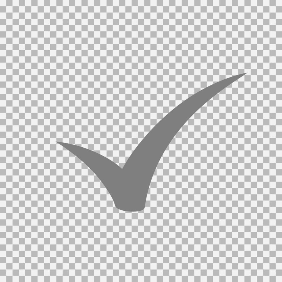 Checkmark icon, vector