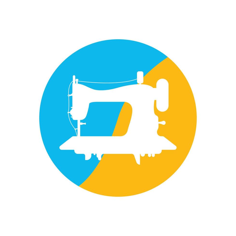 Sewing machine logo icon,illustration template design vector