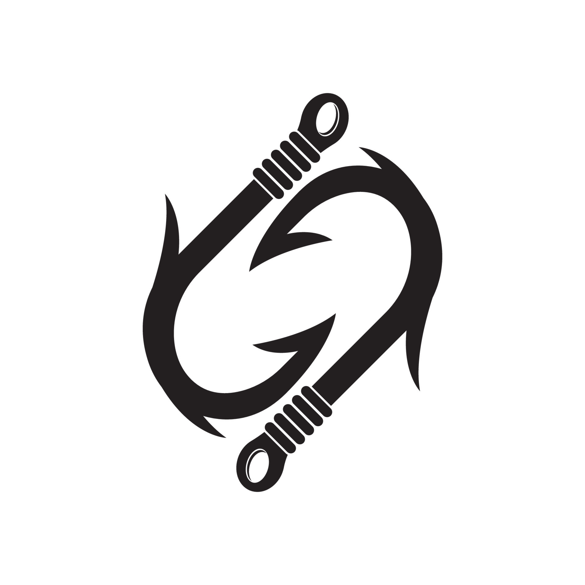 Fishing hook logo vector icon illustration design 22587314 Vector Art