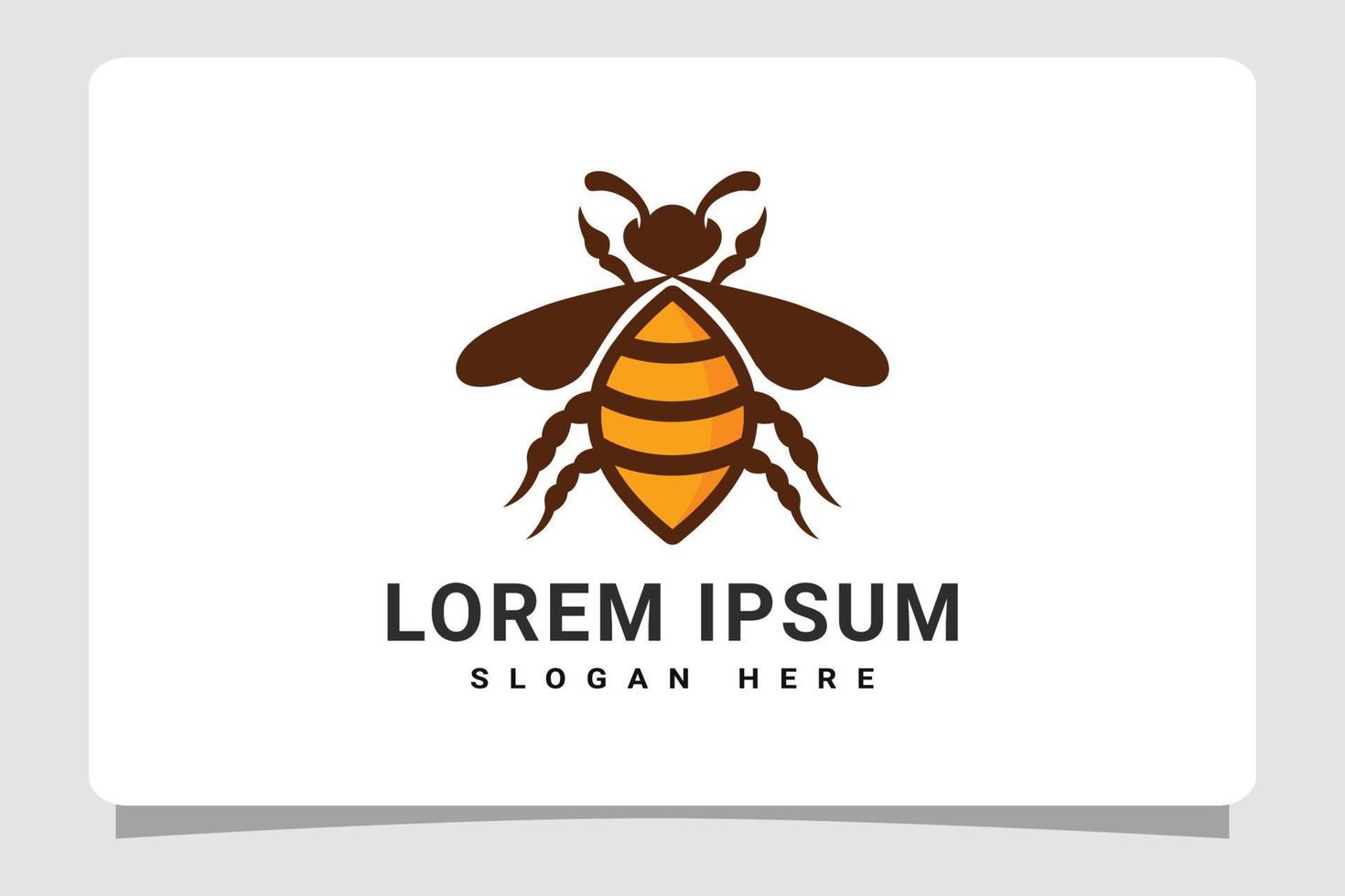 Honey Bee Logo Template Design Inspiration vector