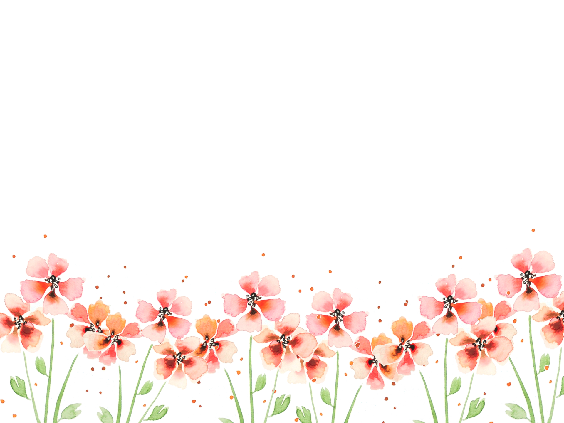 Watercolor Red and Yellow Flower background, Flower border 22587335 PNG