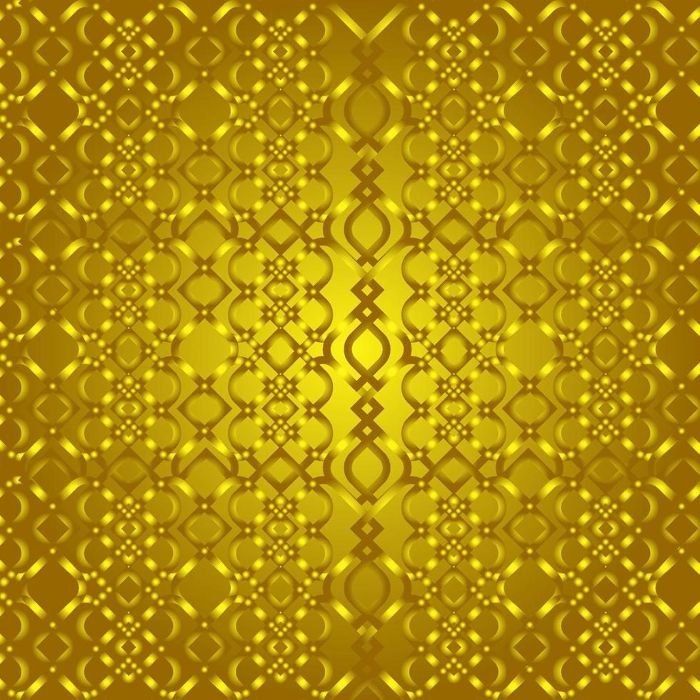 oro ornamental estampado Roca alivio en Arábica arquitectónico estilo de islámico mezquita vector