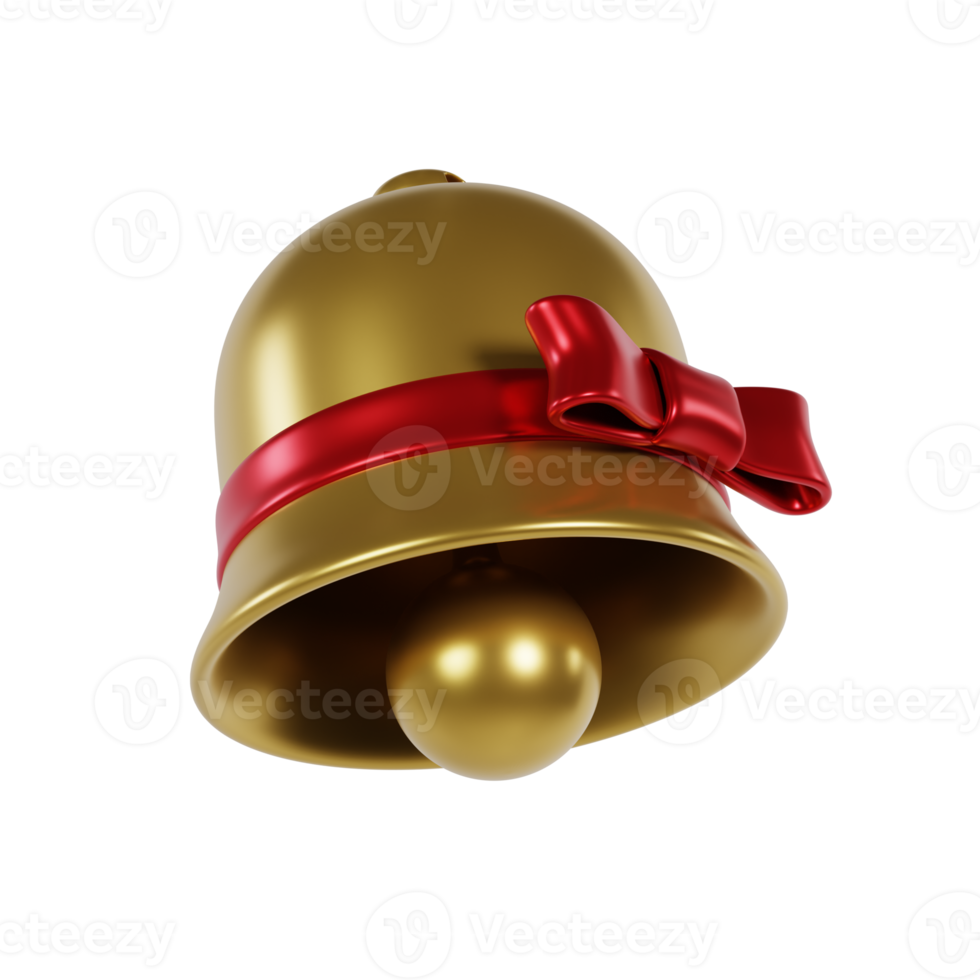 3d Illustration von Weihnachten Ornament Glocke png