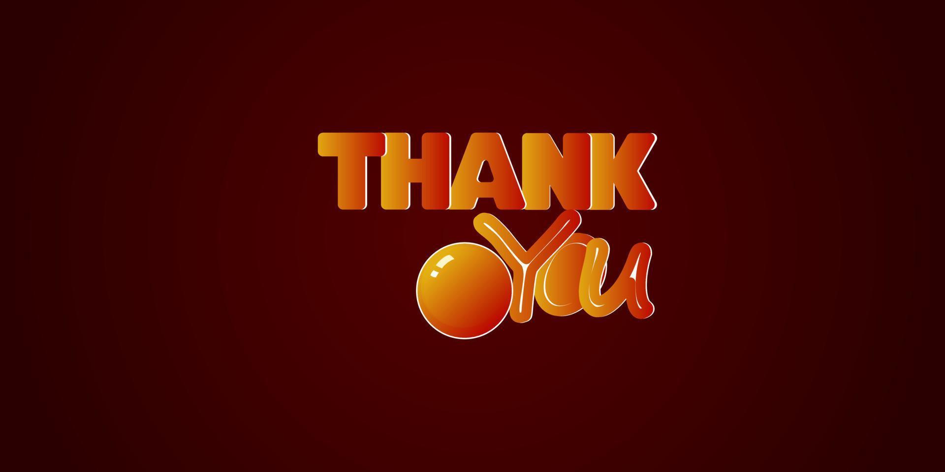 The word thank you for wallpaper on desktop and other vector