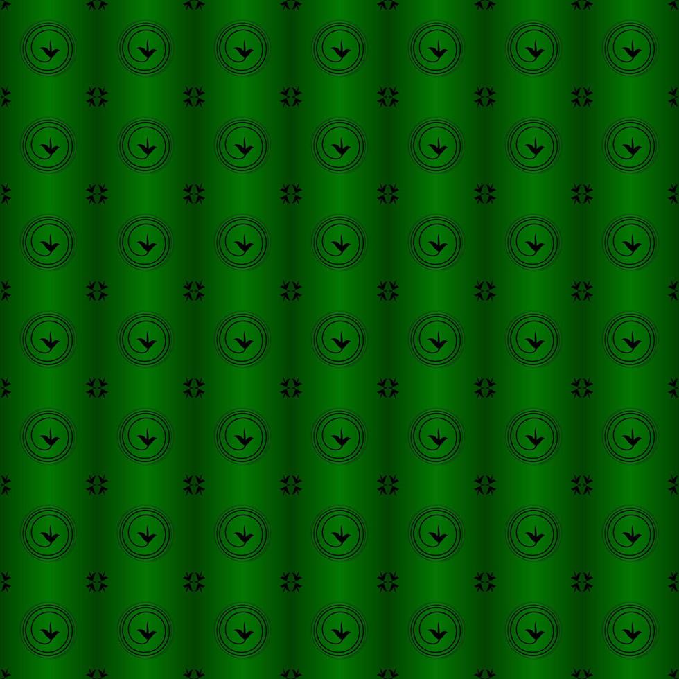 geométrico modelo antecedentes con negro hoja en el verde junta, allí son degradación color de verde vector