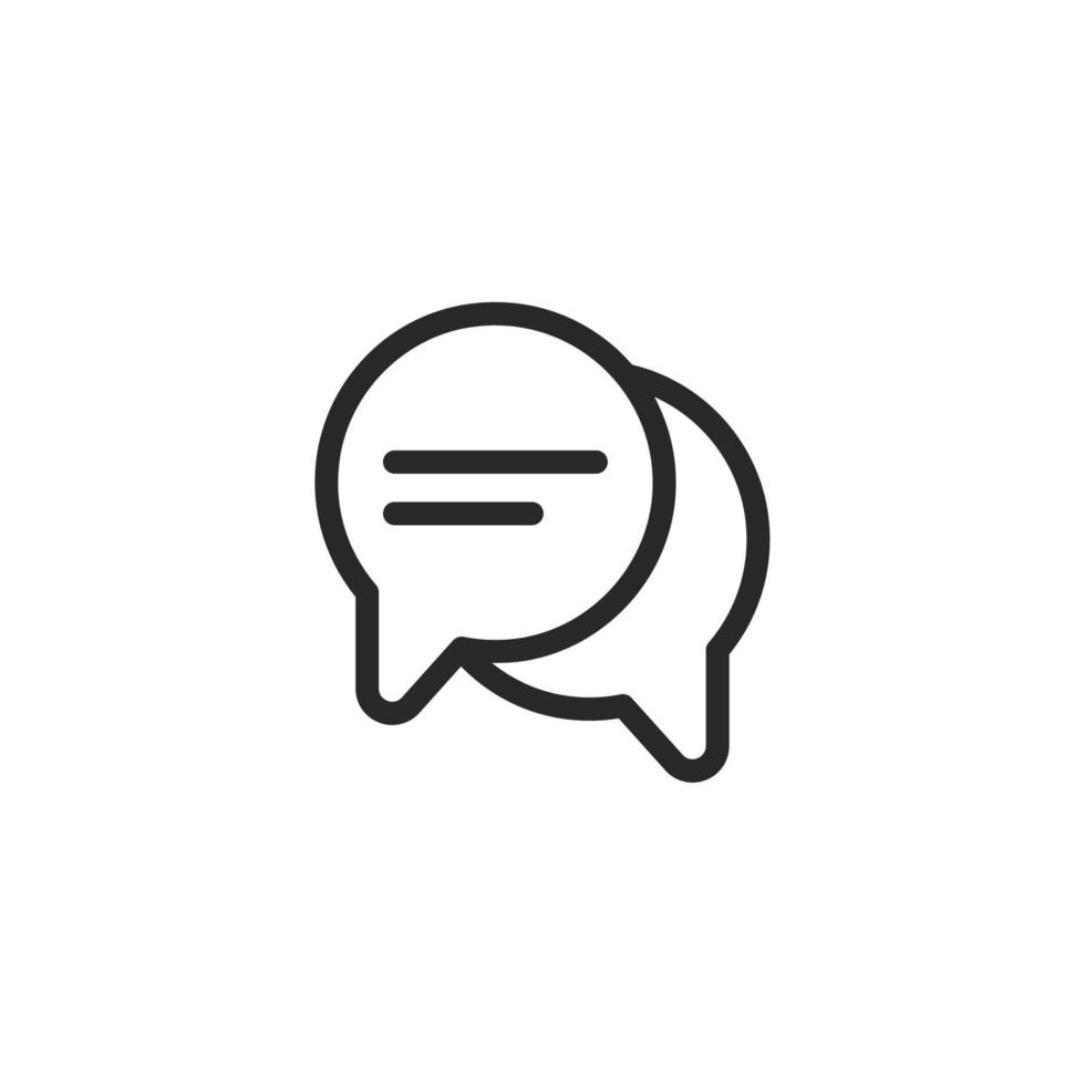 Chat icon, isolated Chat sign icon, vector illustration