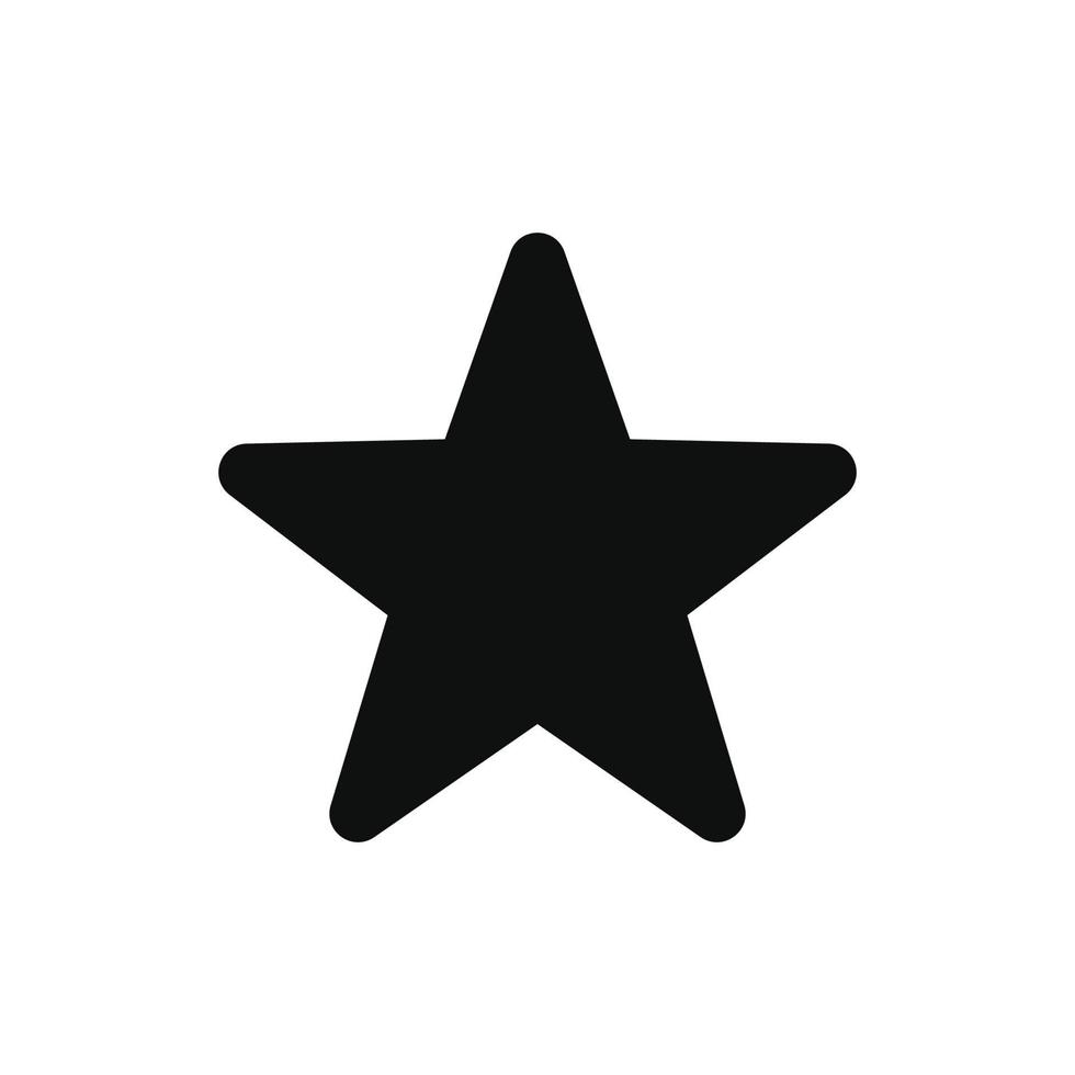 icono de estrella aislado sobre fondo blanco vector