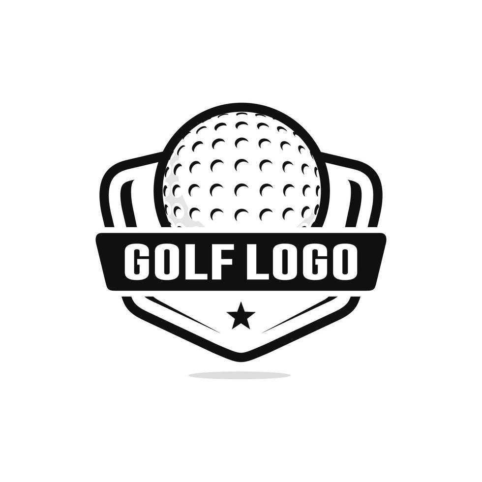 golf logo diseño vector