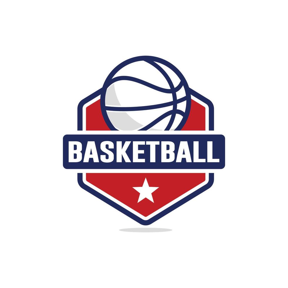 Basketball logo design vector