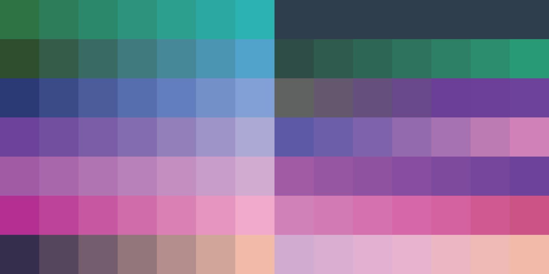 Vector Color Palette Design Template Multi color palette