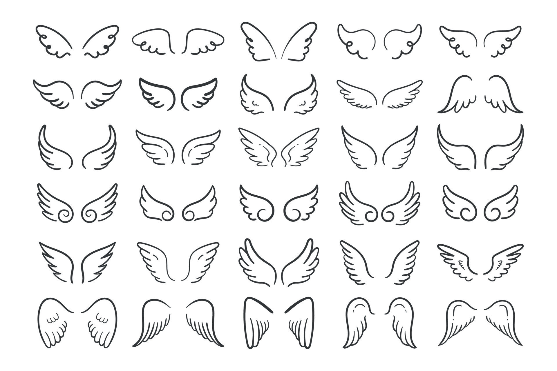 angel-wings-in-heaven-hawk-feather-wing-pattern-22587732-vector-art-at