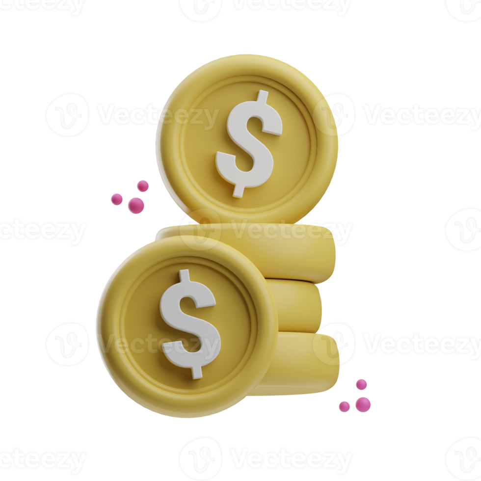 Finance And Business, money, 3D Icon Illustration png