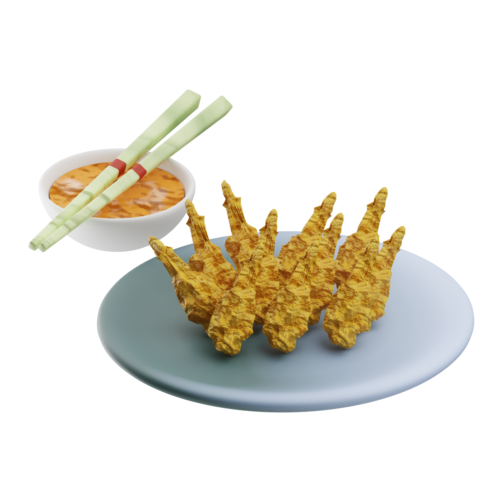 Asian Food Tempura 3D Illustration 22587907 PNG