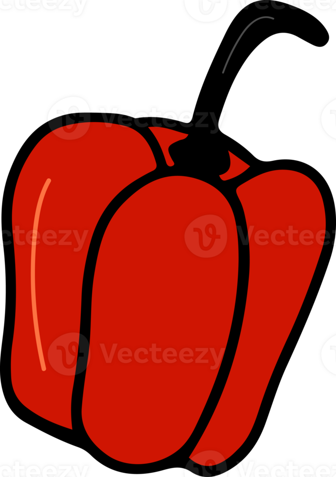 Pimiento dibujo aislado png