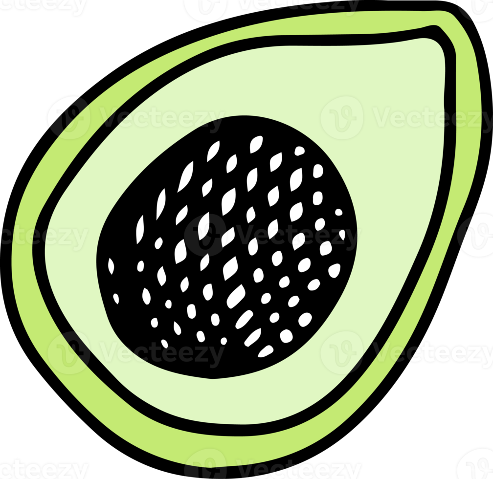 avocado disegno isolato png