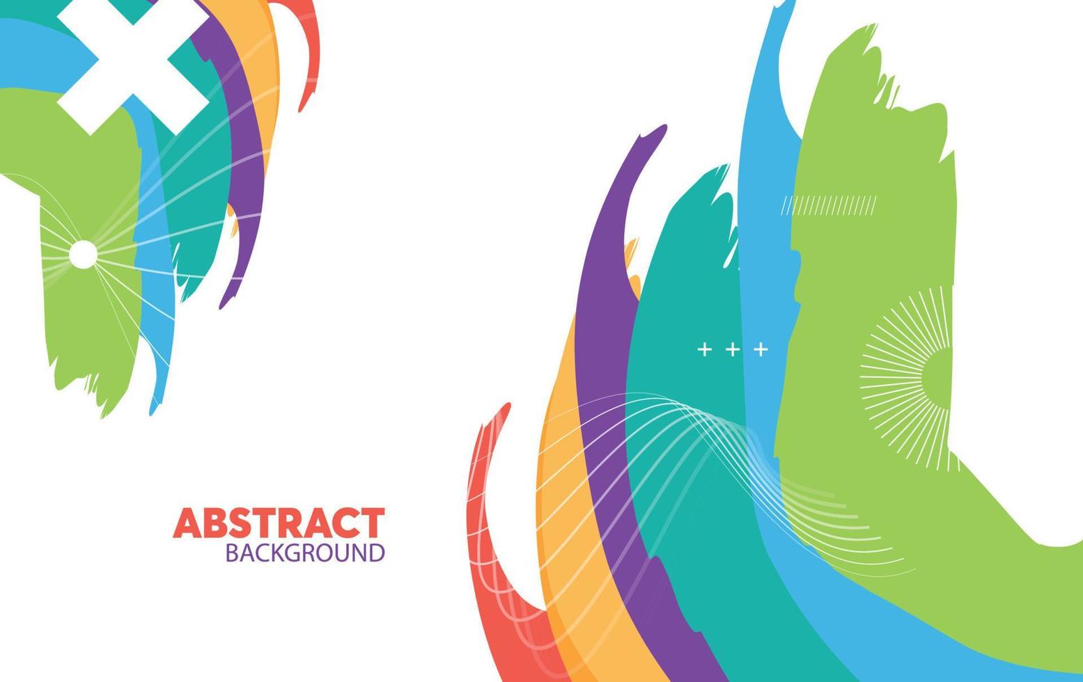 Modern abstract background. Cool colorful shapes composition vector