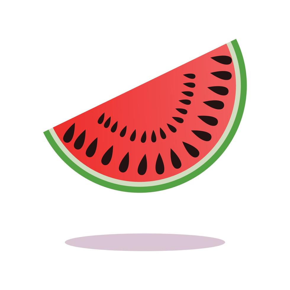Fresh watermelon illustration design template vector