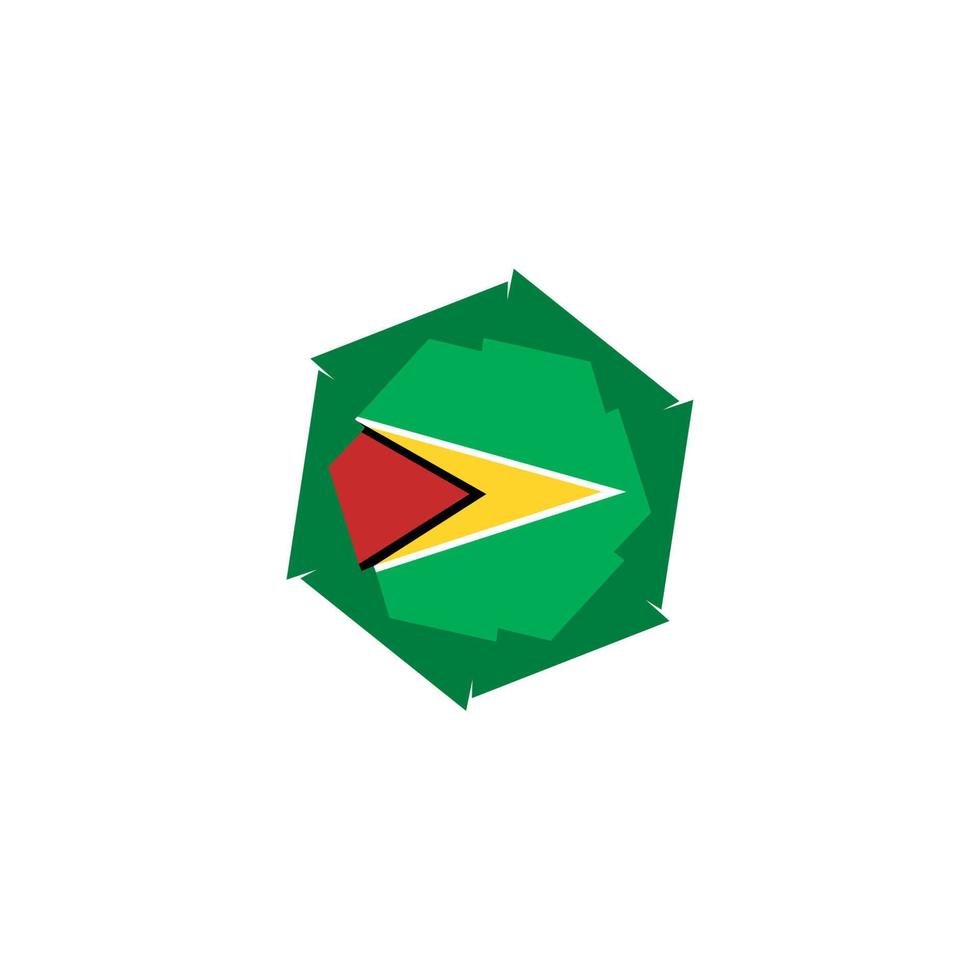 Guayana bandera icono, ilustración de nacional bandera diseño con elegancia concepto, Perfecto para independencia diseño vector