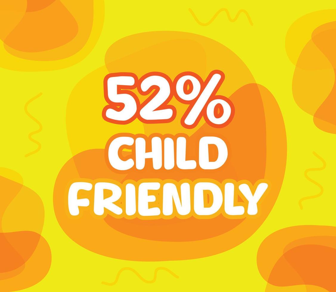 square shape banner vector, illustration of GMO percentage. interesting gradation design with child theme. vector