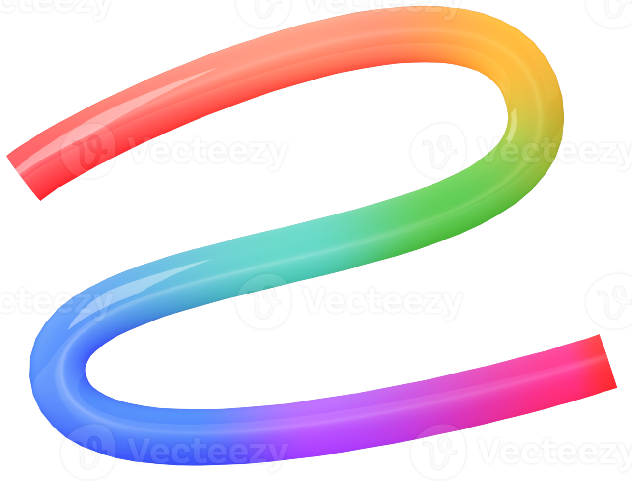 kleurrijk element decoratie, 3d clip art illustratie. png