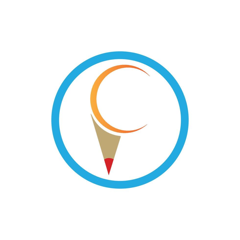Pencil logo and symbol images illustration design vector