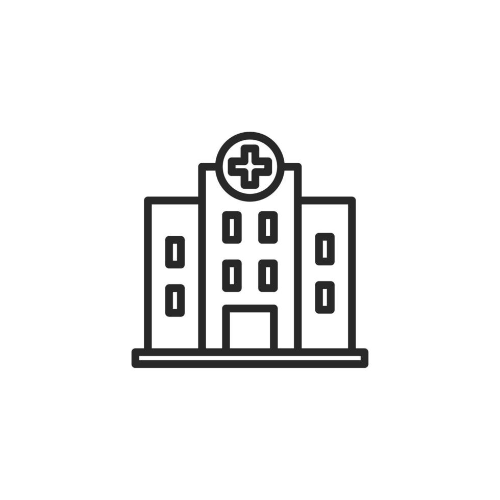 Hospital icon, isolated Hospital sign icon, vector illustration