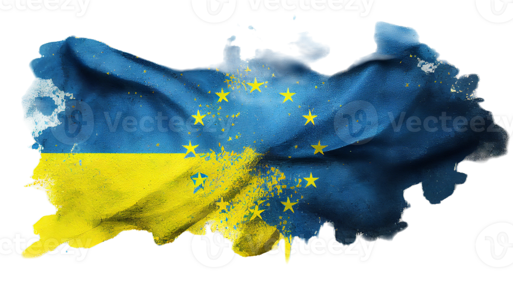 Ukraine Flagge Patriot Illustration Design, ukrainisch Patriotismus Flaggen, ai generiert png