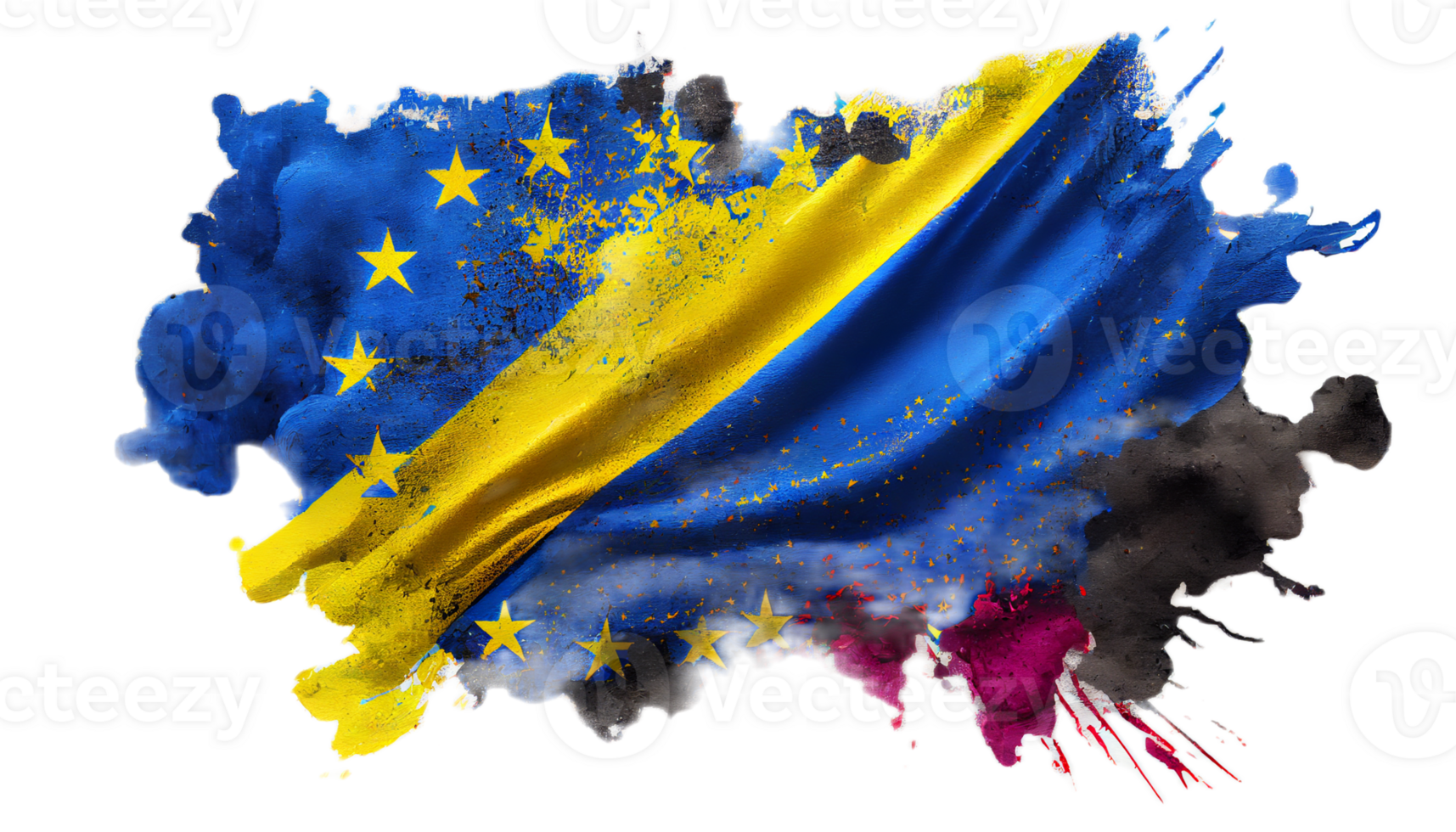 Ukraine flag patriot illustration design, ukrainian patriotism flags, png