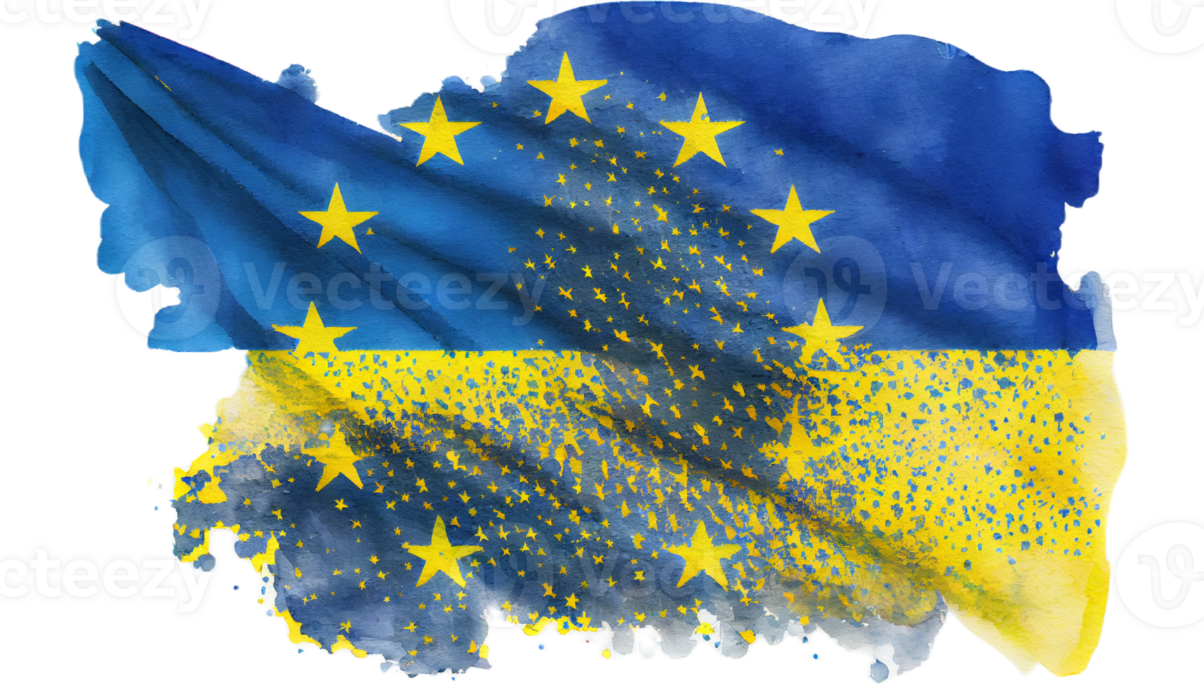 Ukraine Flagge Patriot Illustration Design, ukrainisch Patriotismus Flaggen, ai generiert png