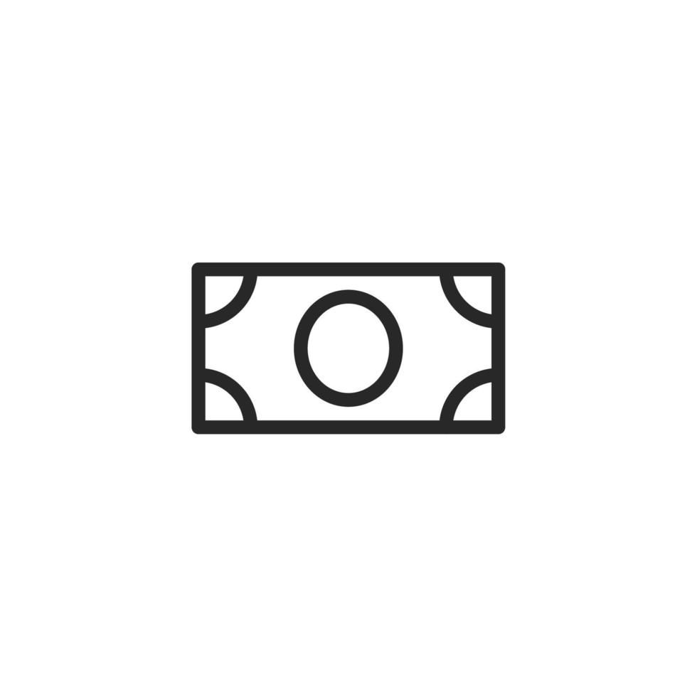 Money icon, isolated Money sign icon, vector illustration