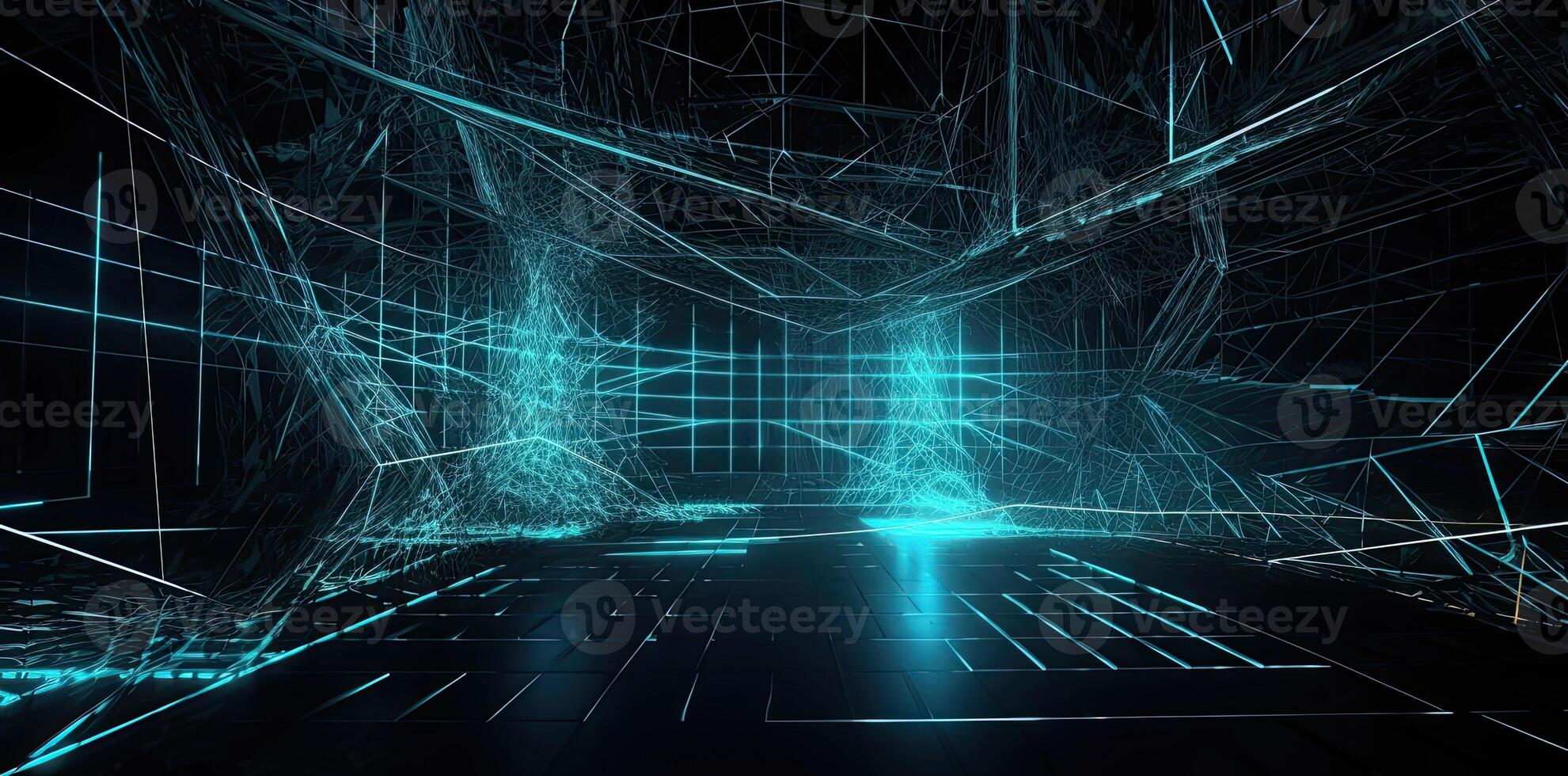 tech background with a wire mesh, in the style of futuristic digital art, digital, Illustration photo