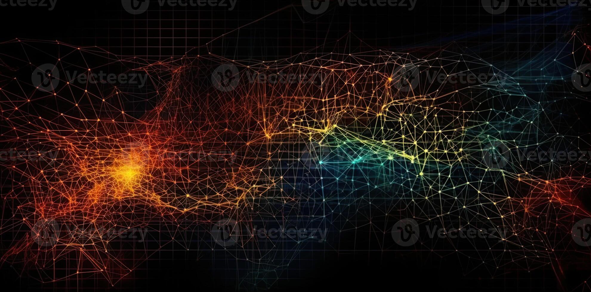 tech background with a wire mesh, in the style of futuristic digital art, digital, Illustration photo