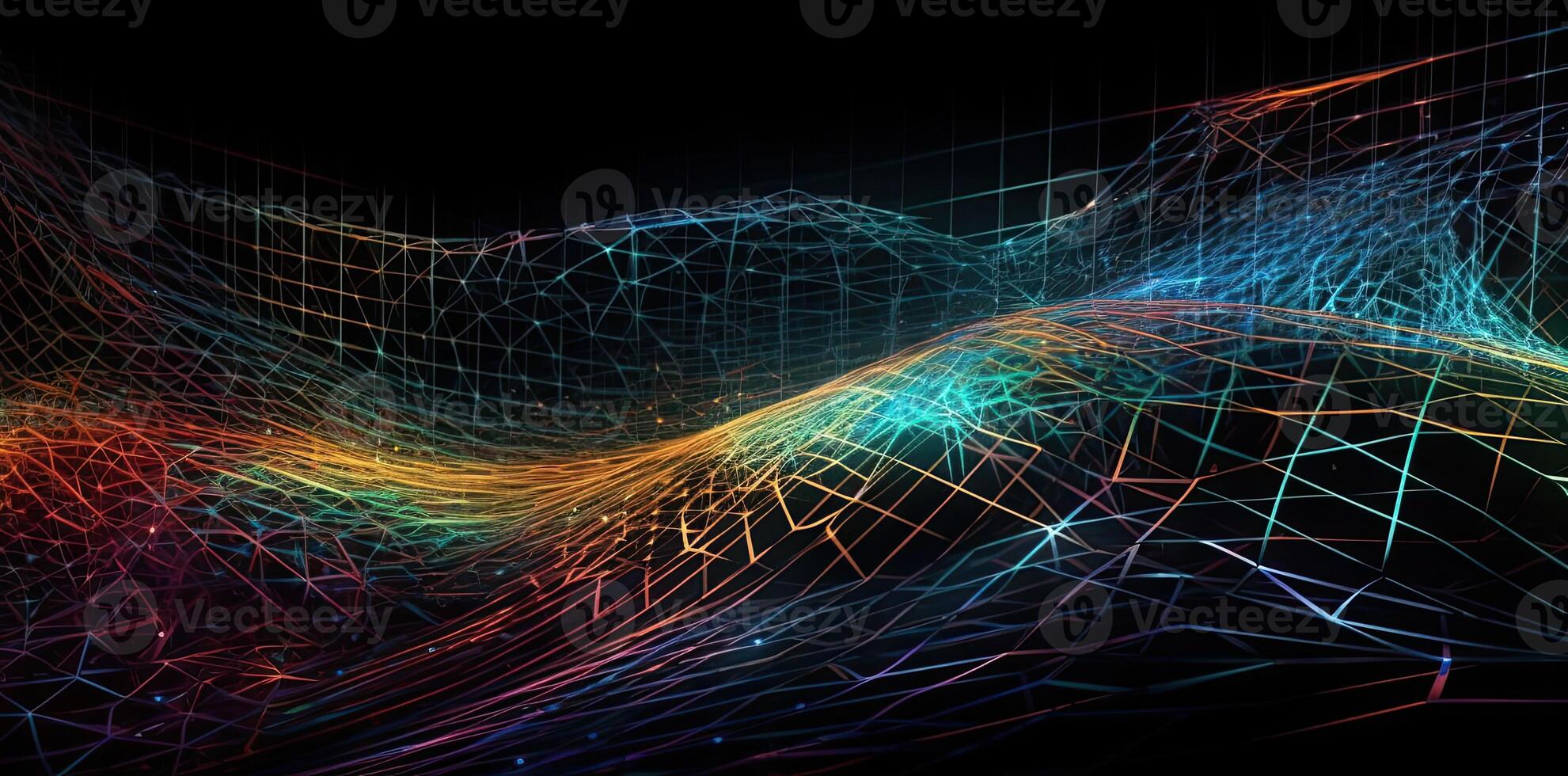 tech background with a wire mesh, in the style of futuristic digital art, digital, Illustration photo