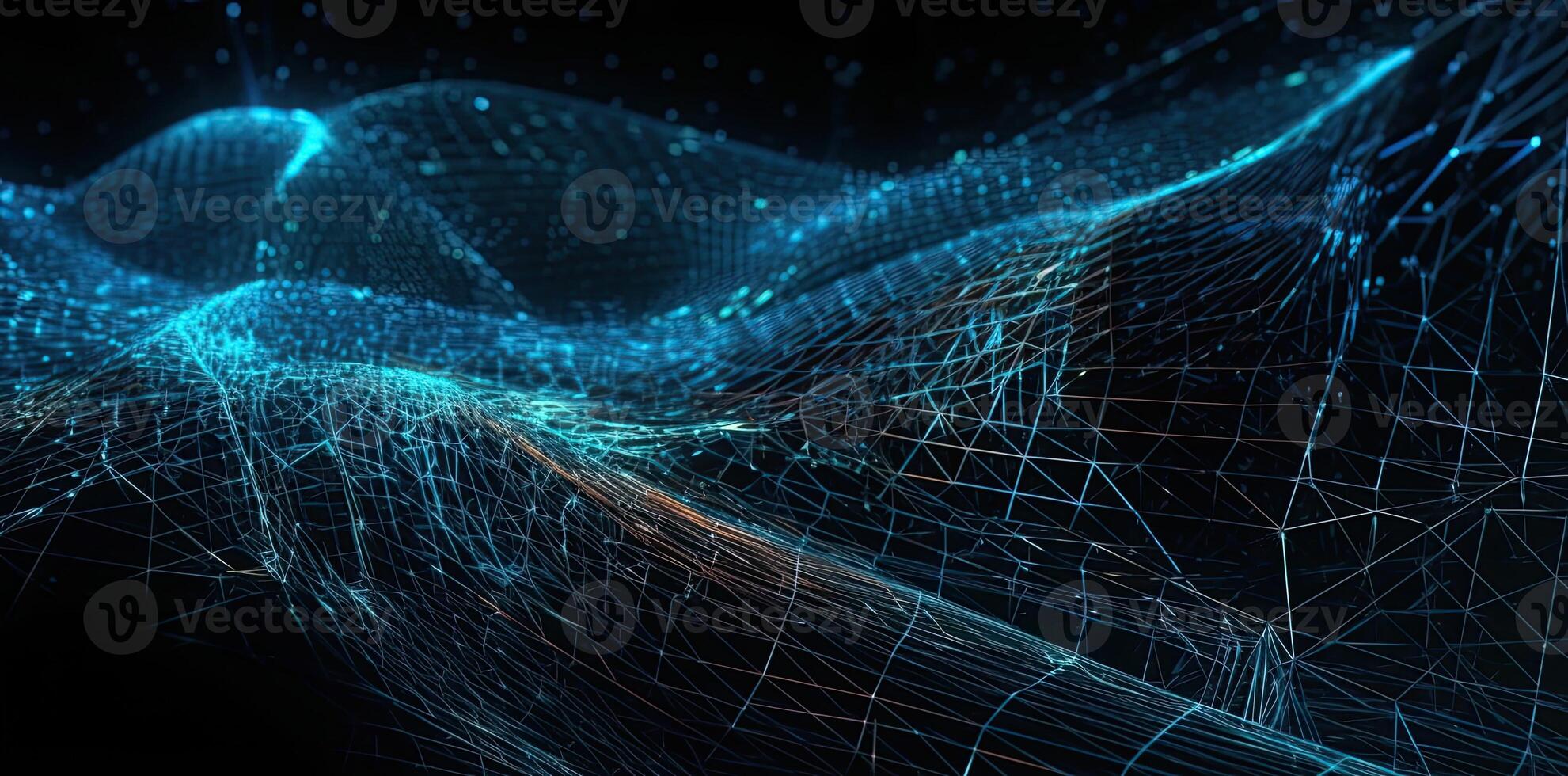 tech background with a wire mesh, in the style of futuristic digital art, digital, Illustration photo