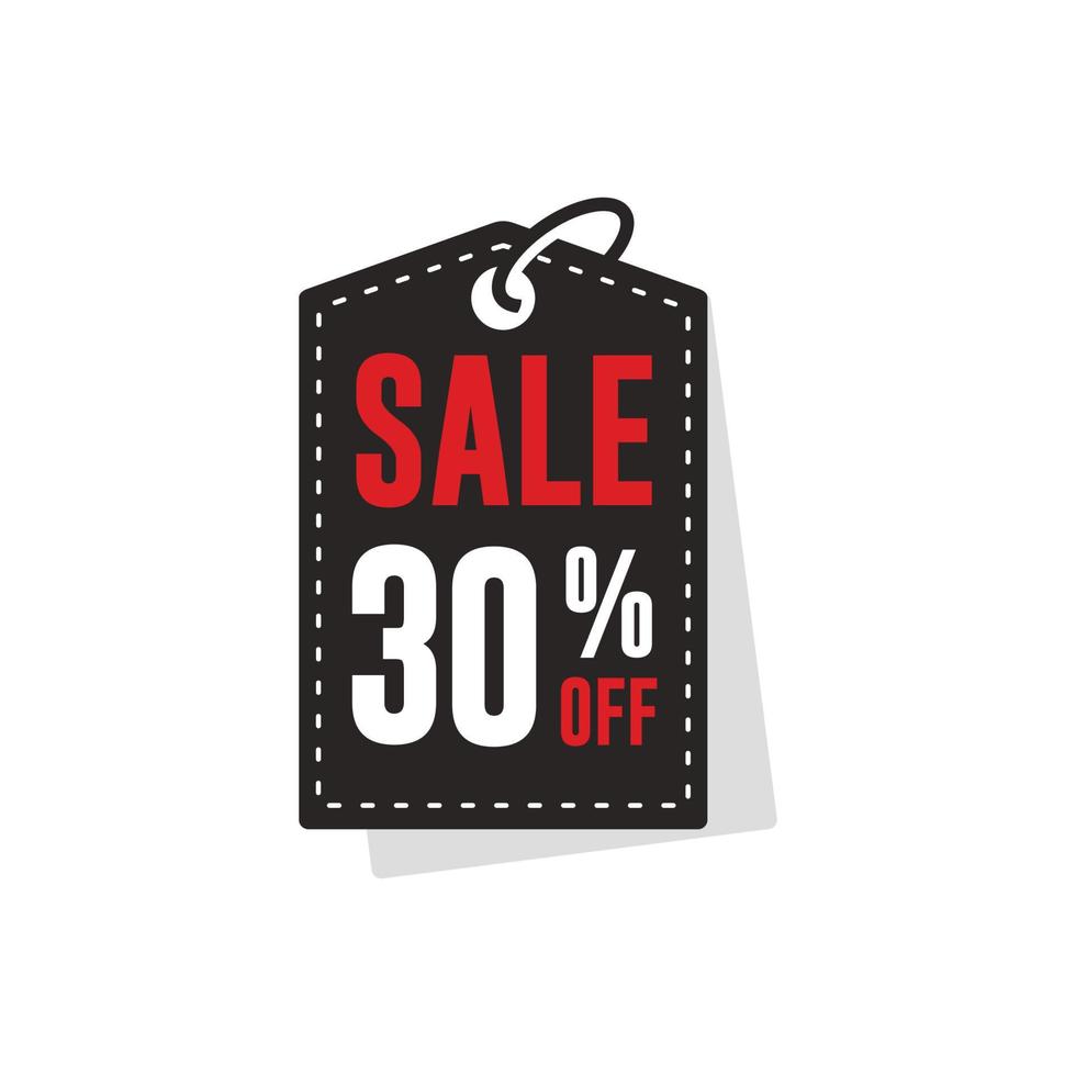 30 percent off discount vector