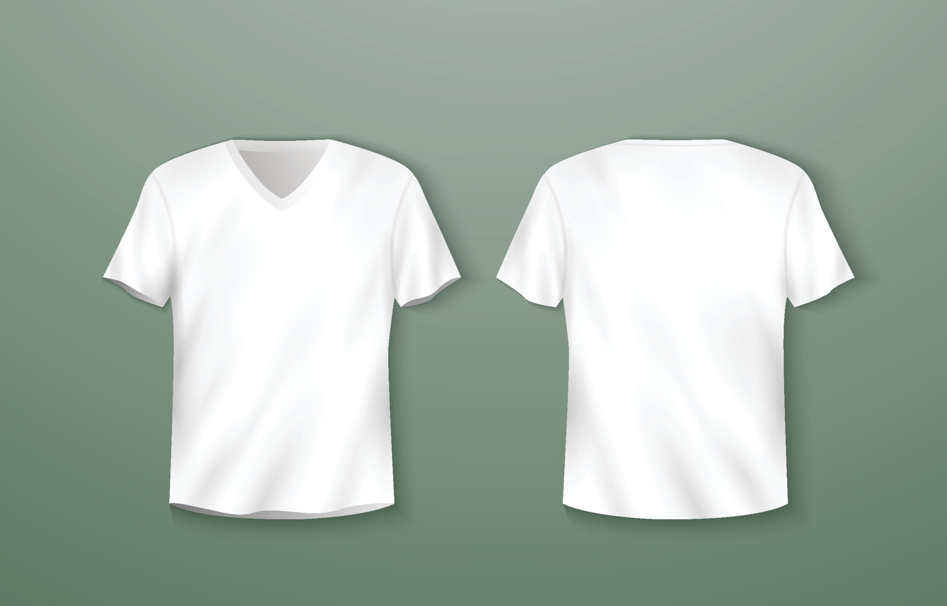 3D White V-Neck T-shirt Mockup 22589264 Vector Art at Vecteezy