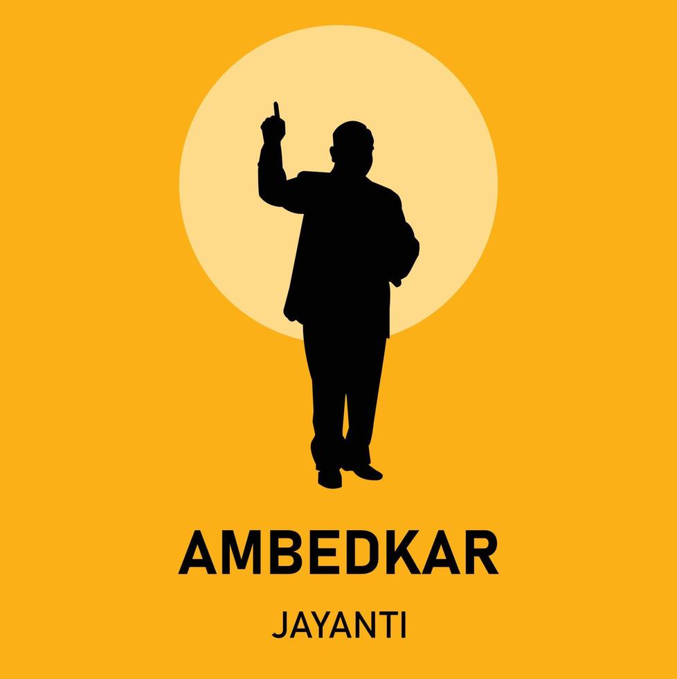 Ambedkar Jayanti 14 April Dr BR Ambedkar Vector Design
