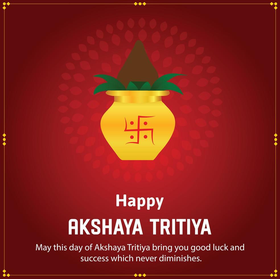 contento akshaya tritiya indio hindú festival celebracion vector diseño