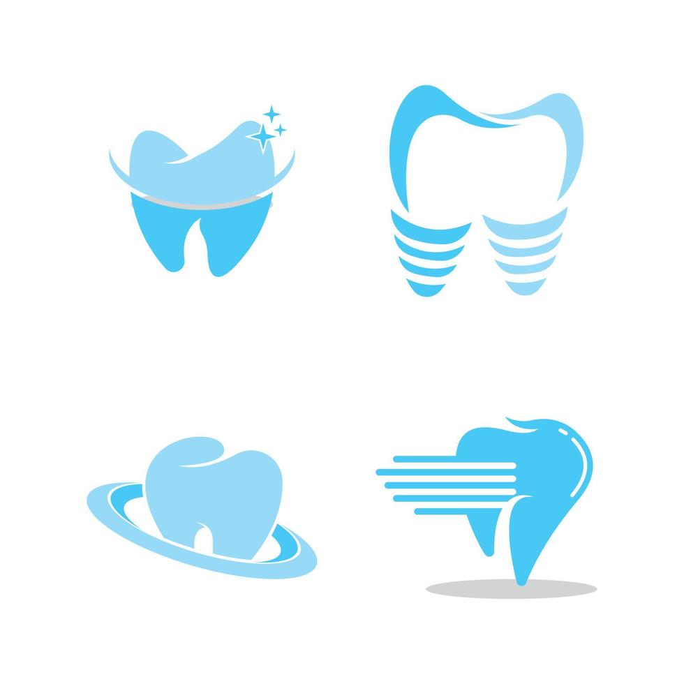 Ilustración de vector de plantilla de logotipo dental