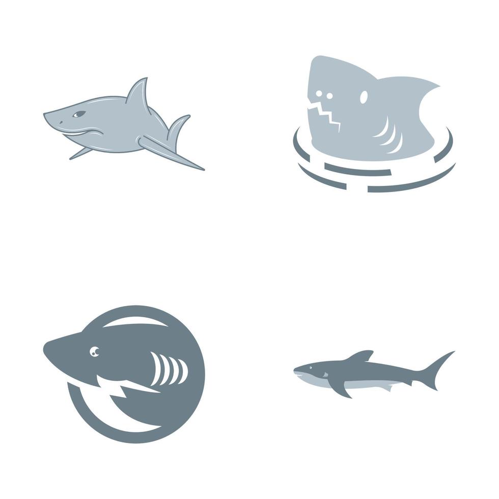 Fish logo template vector