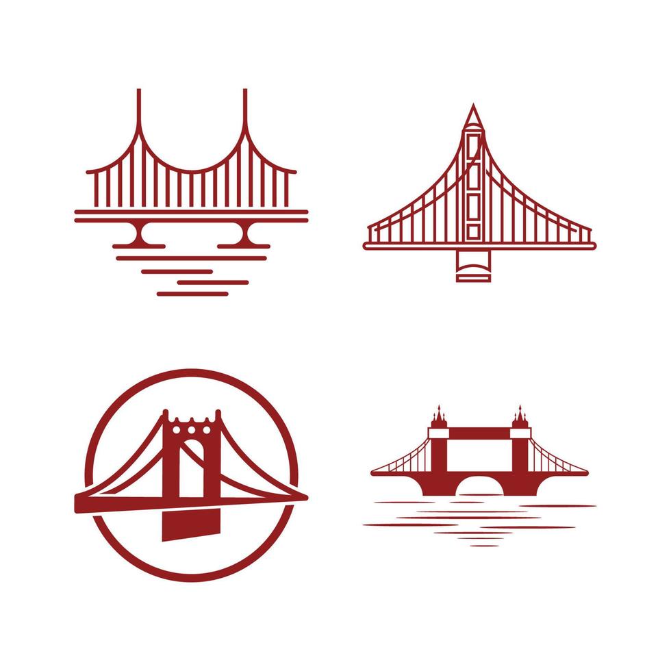 Bridge logo template vector icon