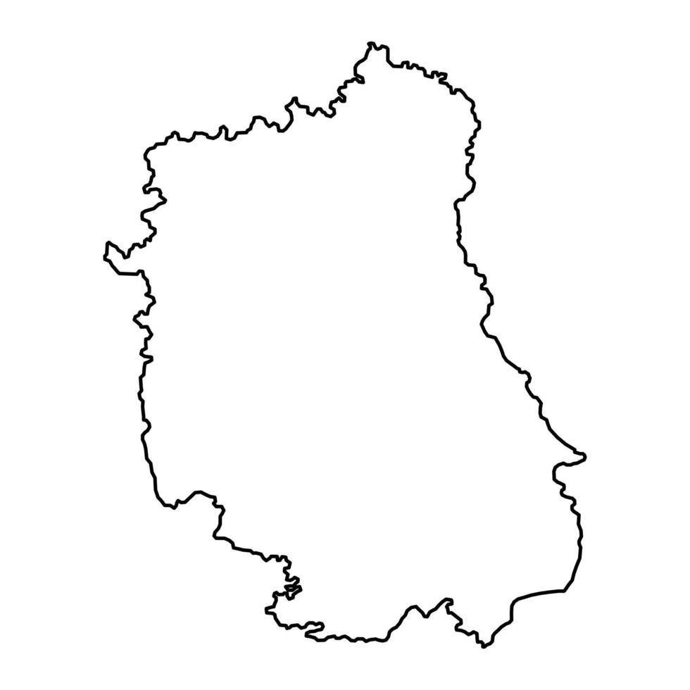 lublin voivodato mapa, provincia de Polonia. vector ilustración.