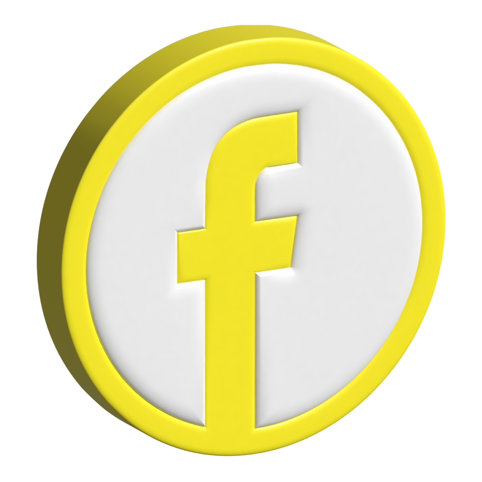 facebook 3d icon png