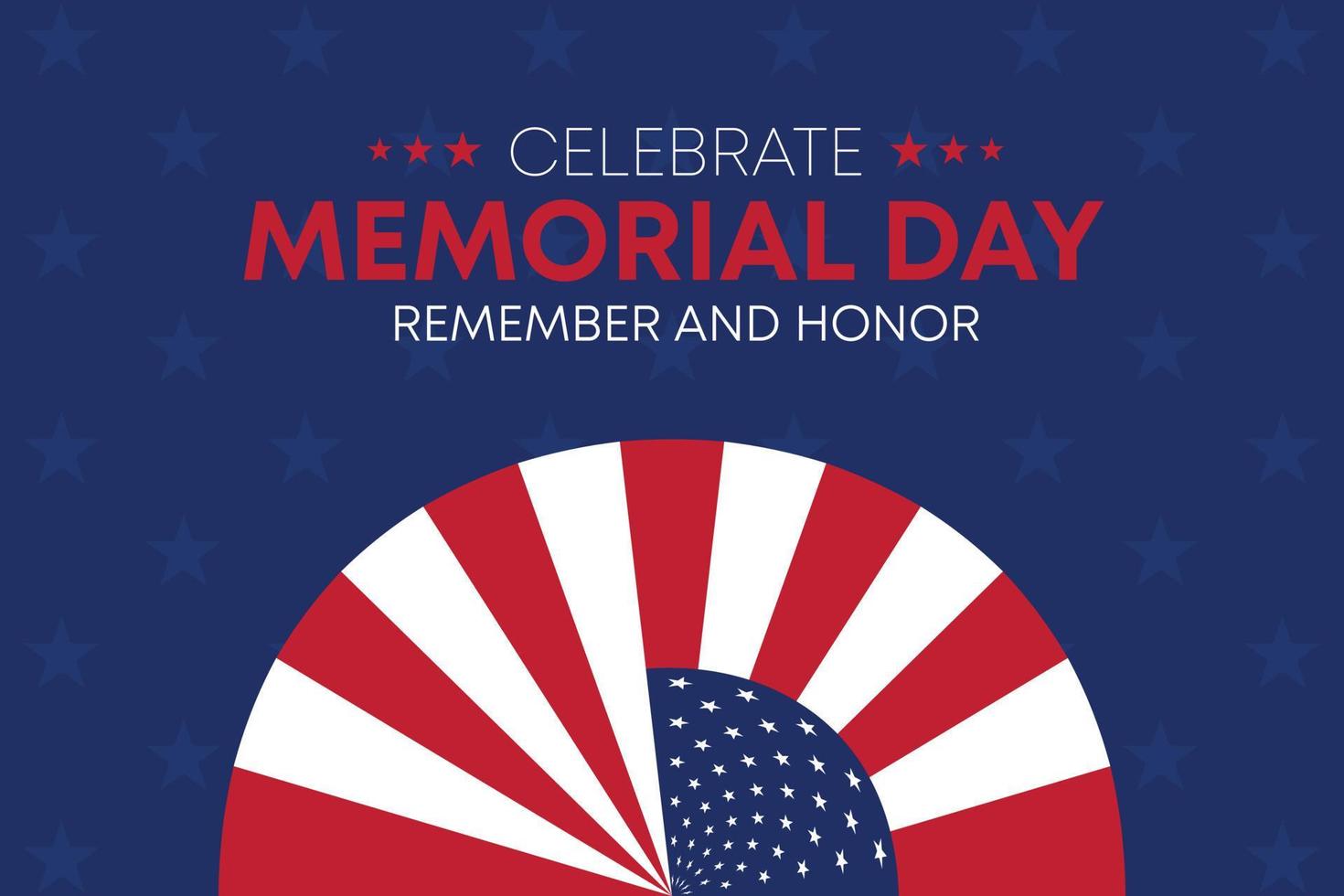 memorial day web banner. happy memorial day holiday post. memorial day weekend banner. Memorial Day social media template design of USA national flag colors. vector