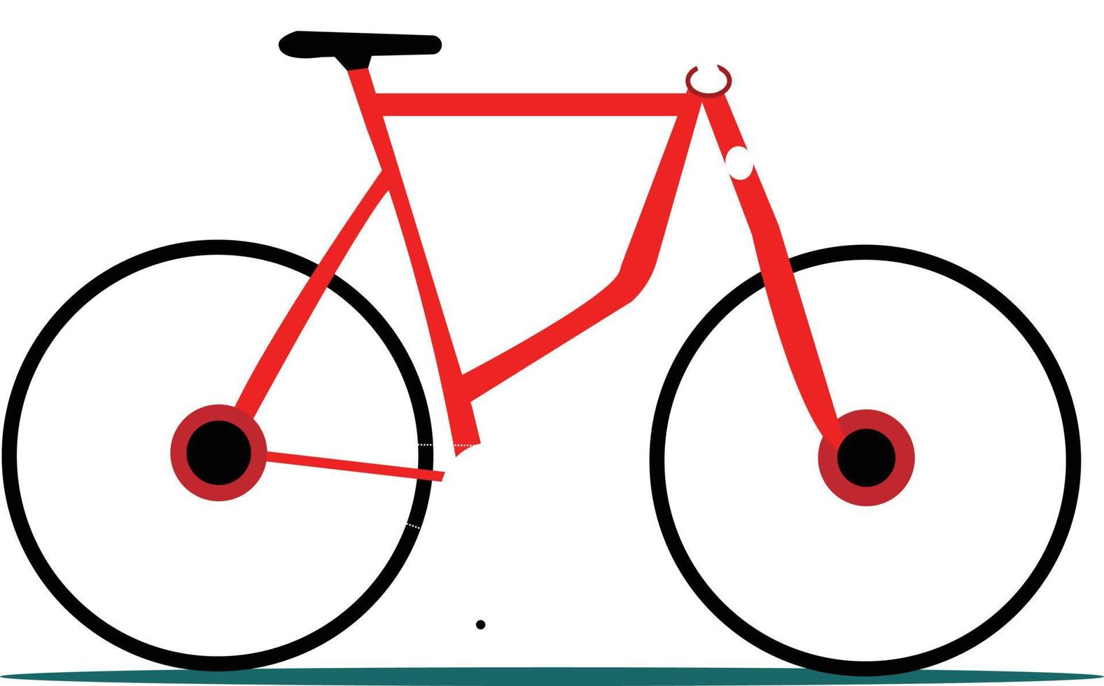 sencillo símbolo de bicicleta icono vector