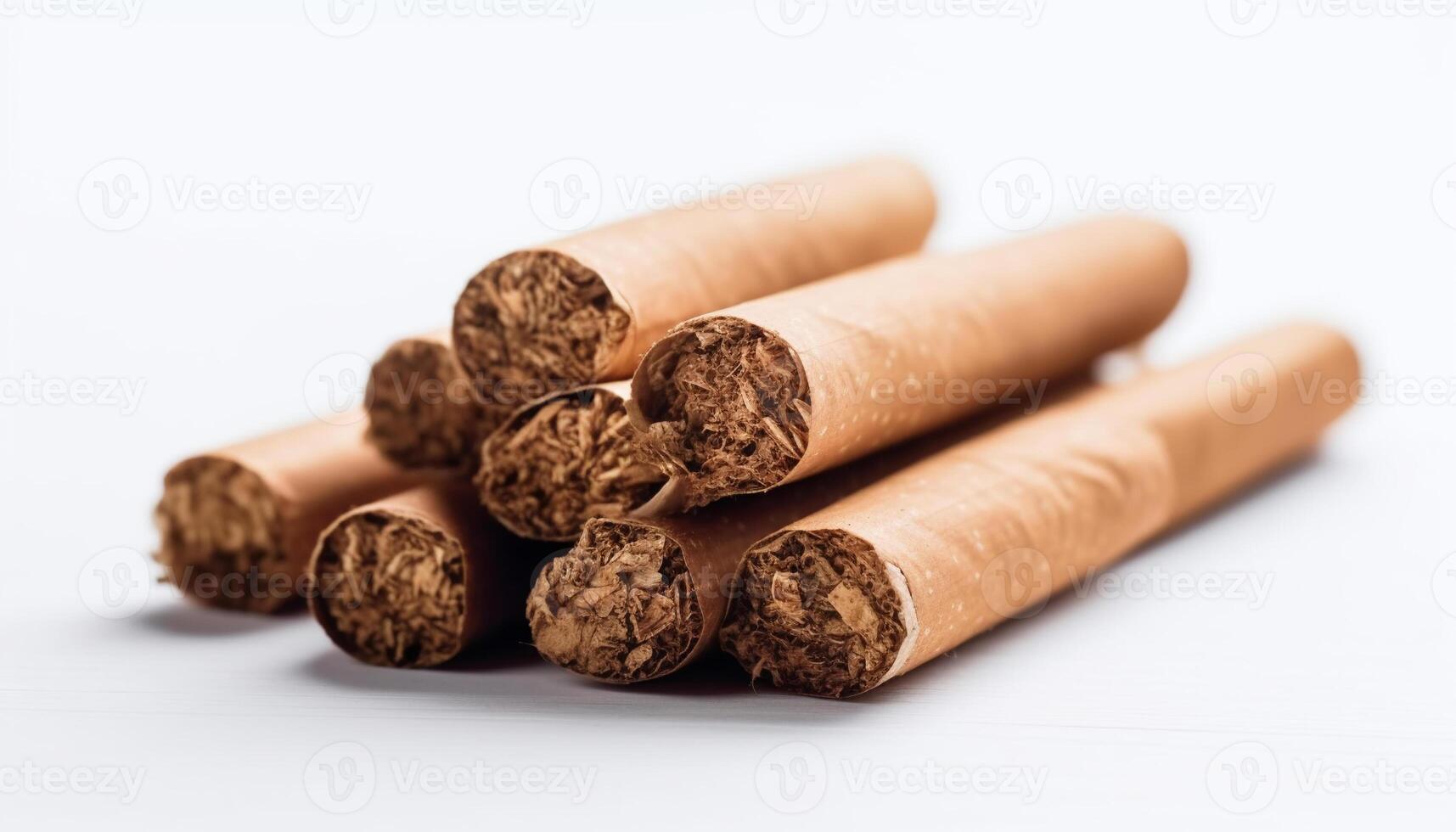 Some handmade cigarette isolated studio shot wood background product presentation. photo